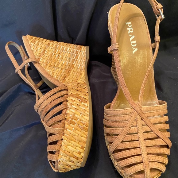 Prada Leather Gladiator Sandals - Picture 2 of 5